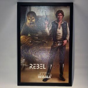 Star Wars Rebel Hero Art - Black, Brown, Blue